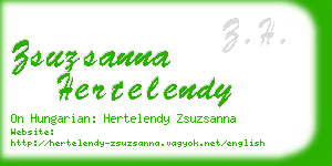 zsuzsanna hertelendy business card
